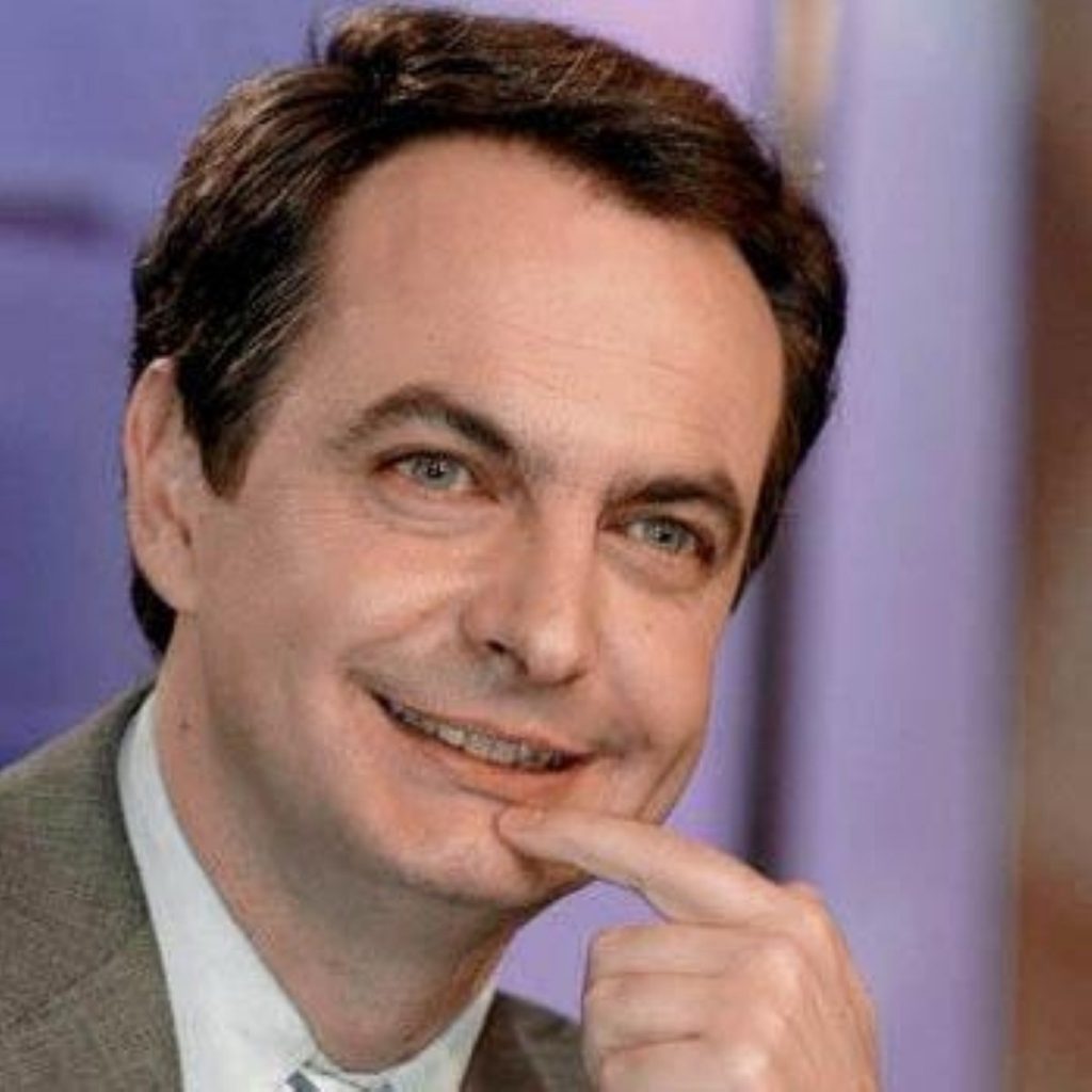 Spain's prime minister Jose Luis Zapatero praised Gordon Brown's leadership today.