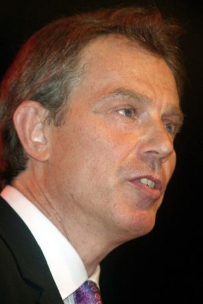 Blair: said the Government was not offering a sunset clause