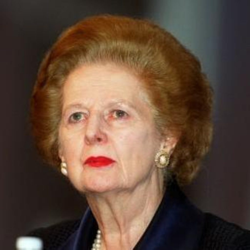 Thatcher still a banker for the Tories