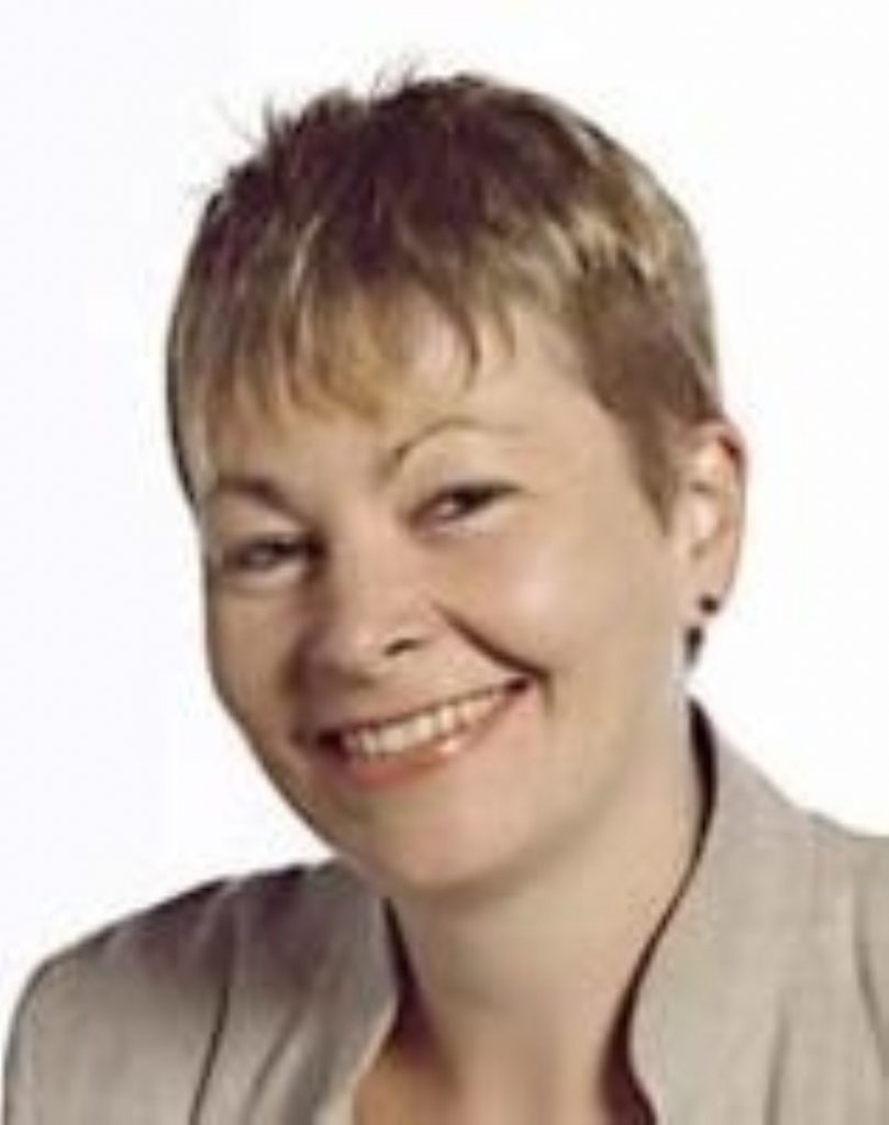 Caroline Lucas, leader of the Green party
