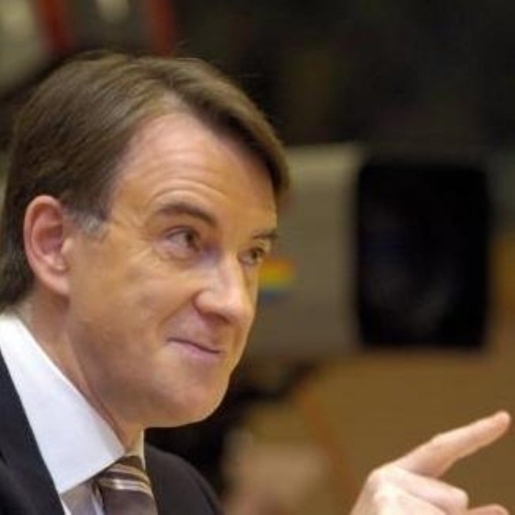Peter Mandelson, business secretary
