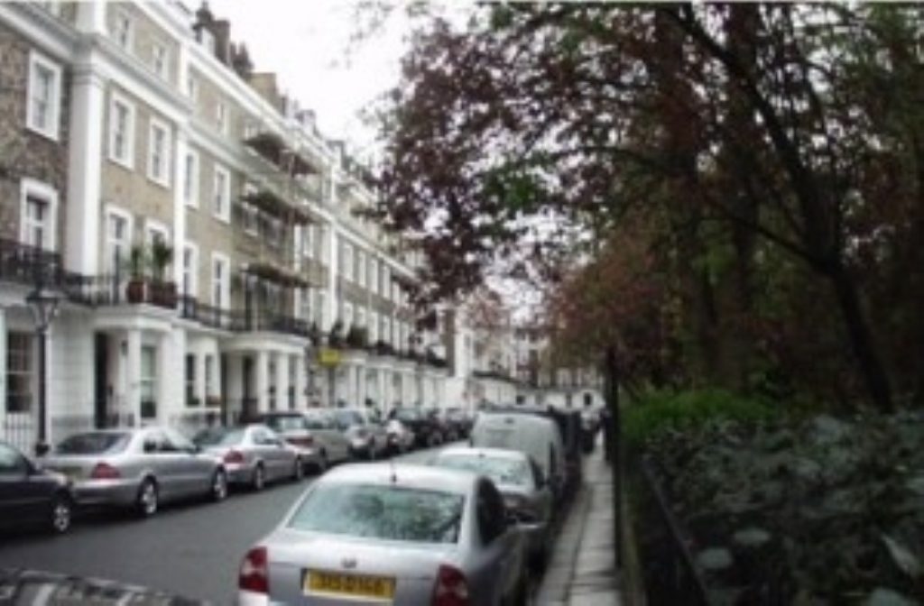 A leafy street in upmarket Kensington & Chelsea