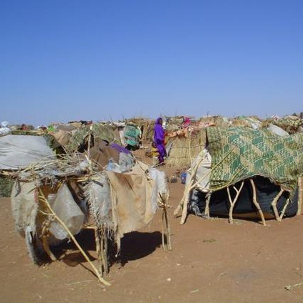 A Darfur refugee camp