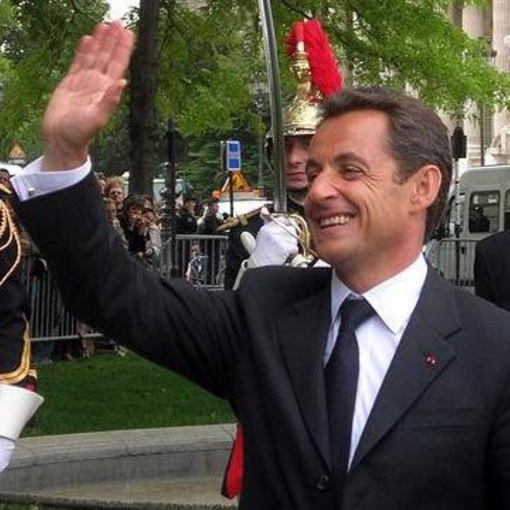 Nicolas Sarkozy establishing the 