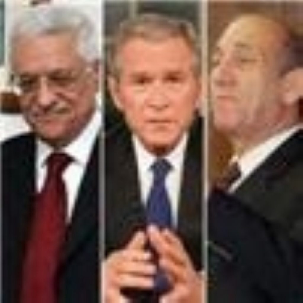 Is Bush's Middle East peace plan still on track?