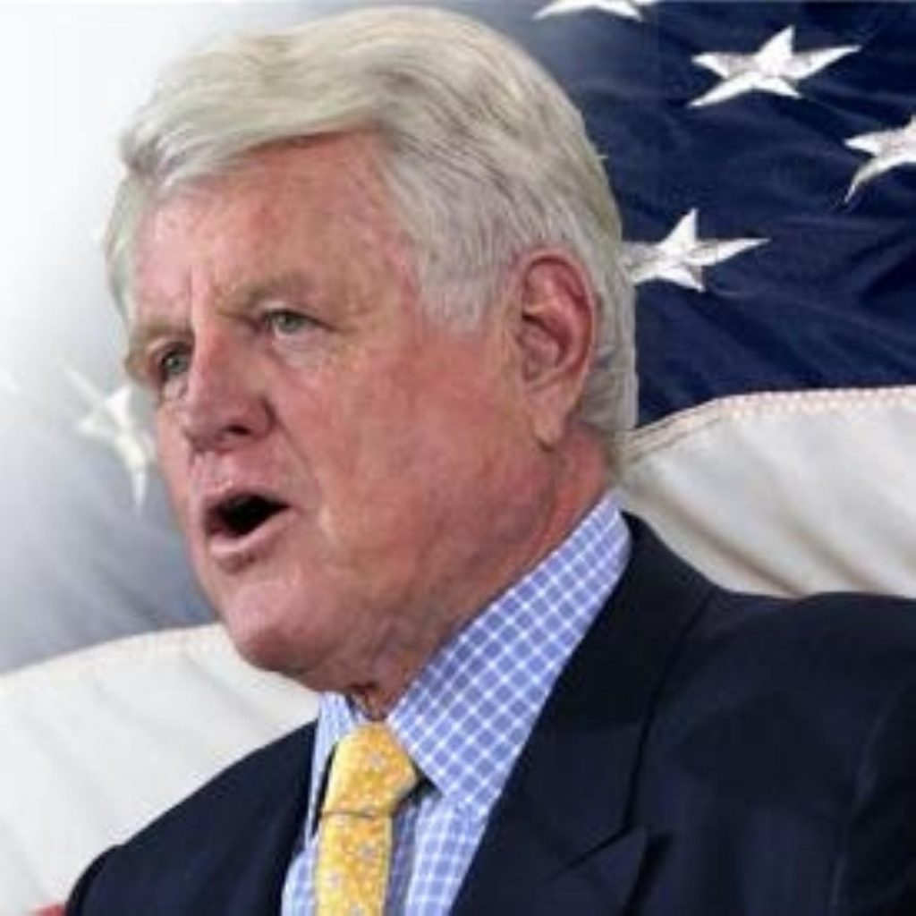 Senator Edward Kennedy, who has died at the age of 77