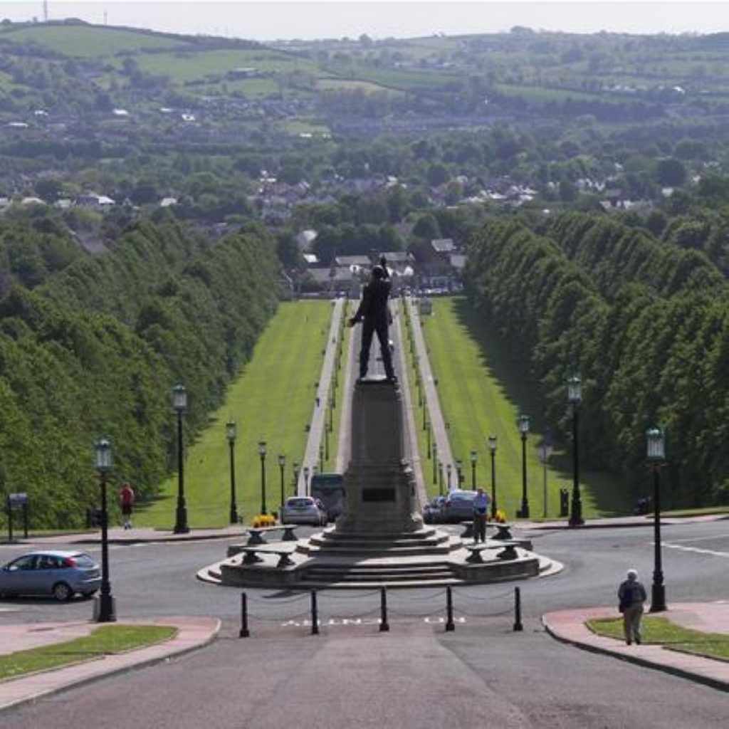 The view from Stormont - not so sunny at present