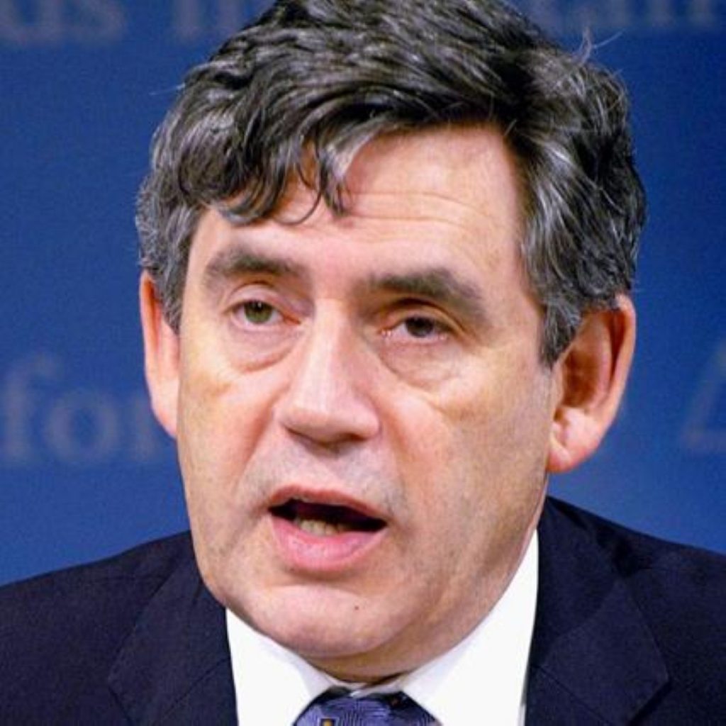 Gordon Brown says he will only step down as prime minister 'when the job is finished'