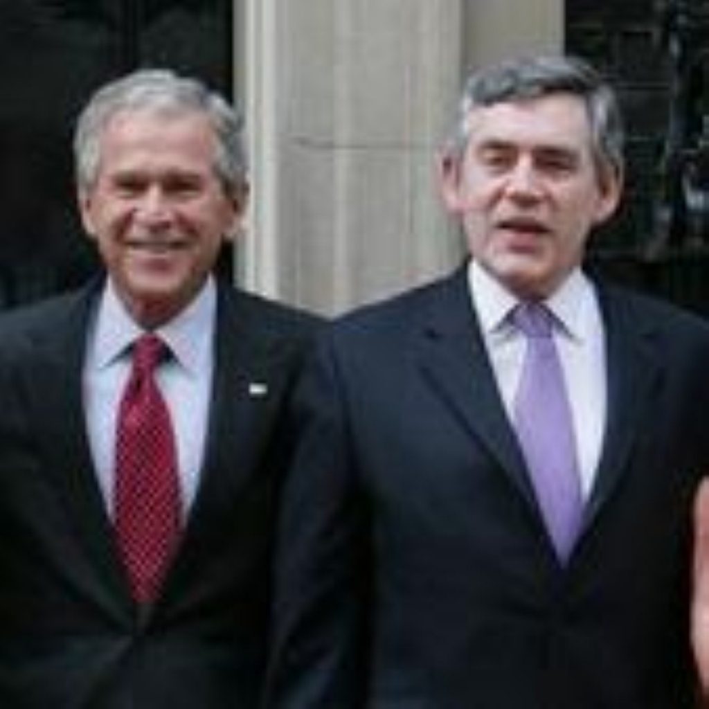 George Bush and Gordon Brown held their press conference this morning