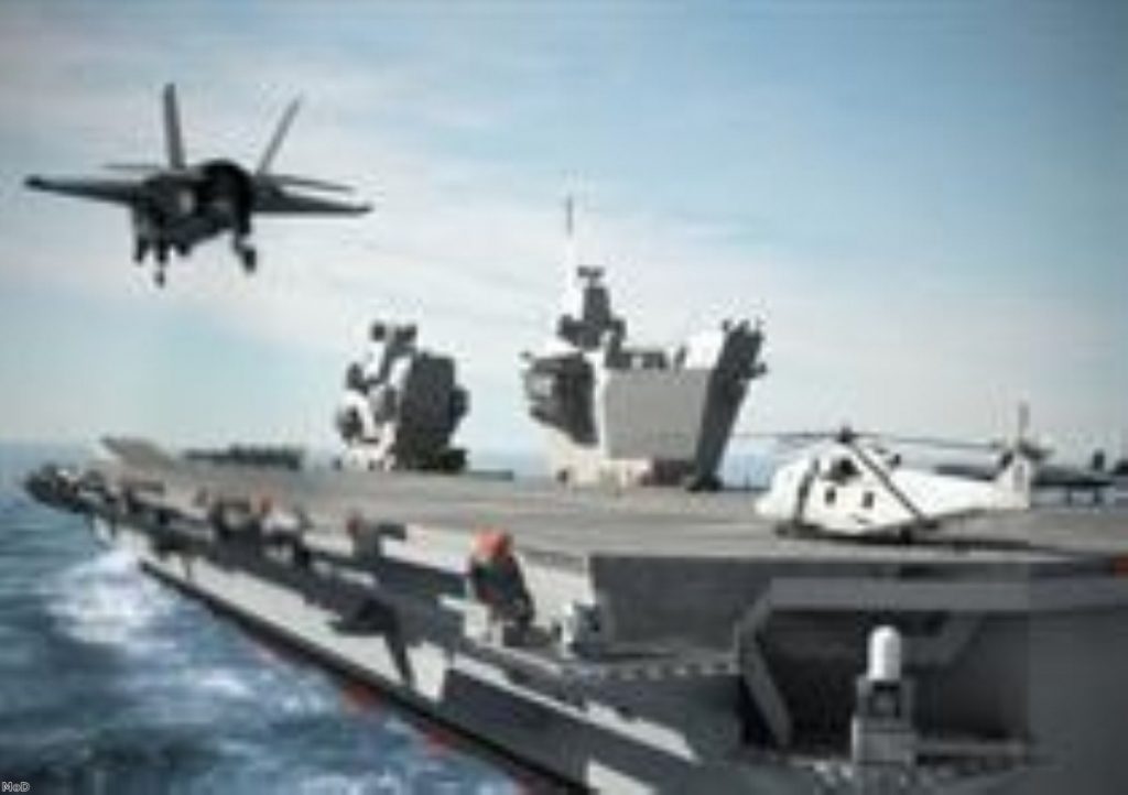 Recession delays aircraft carrier construction
