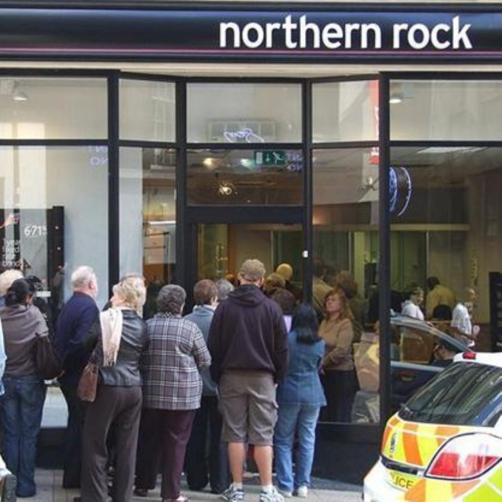 The news of Northern Rock's problems caused panic