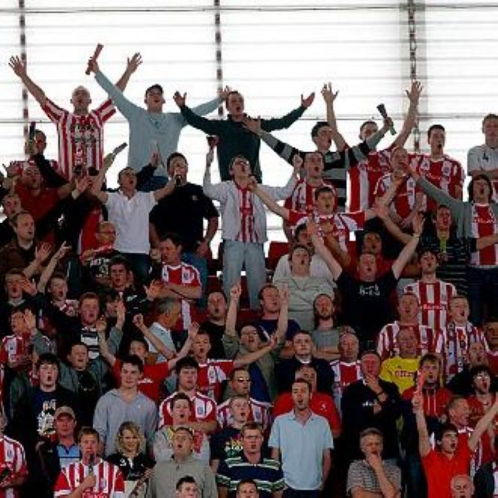 Stoke City fans in Britannia Stadium