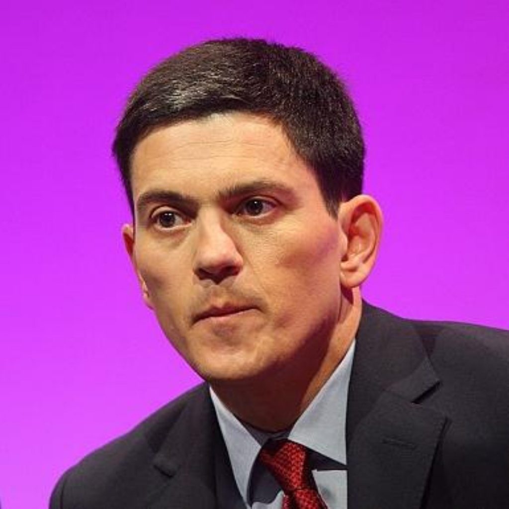 Dabid Miliband, foreign secretary