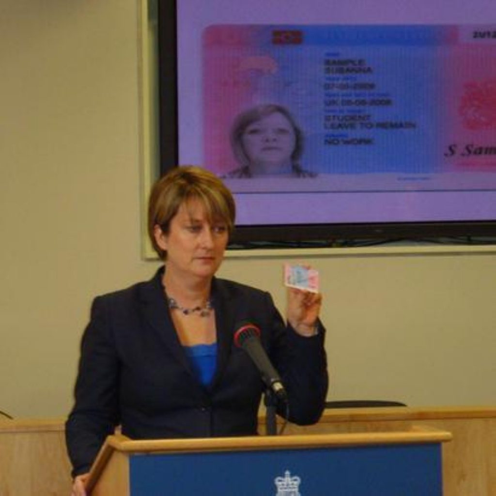 Ms Smith unveiling the cards earlier this year