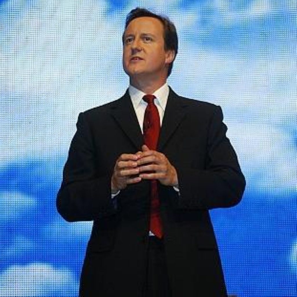 Cameron sought to appear statesman-like today