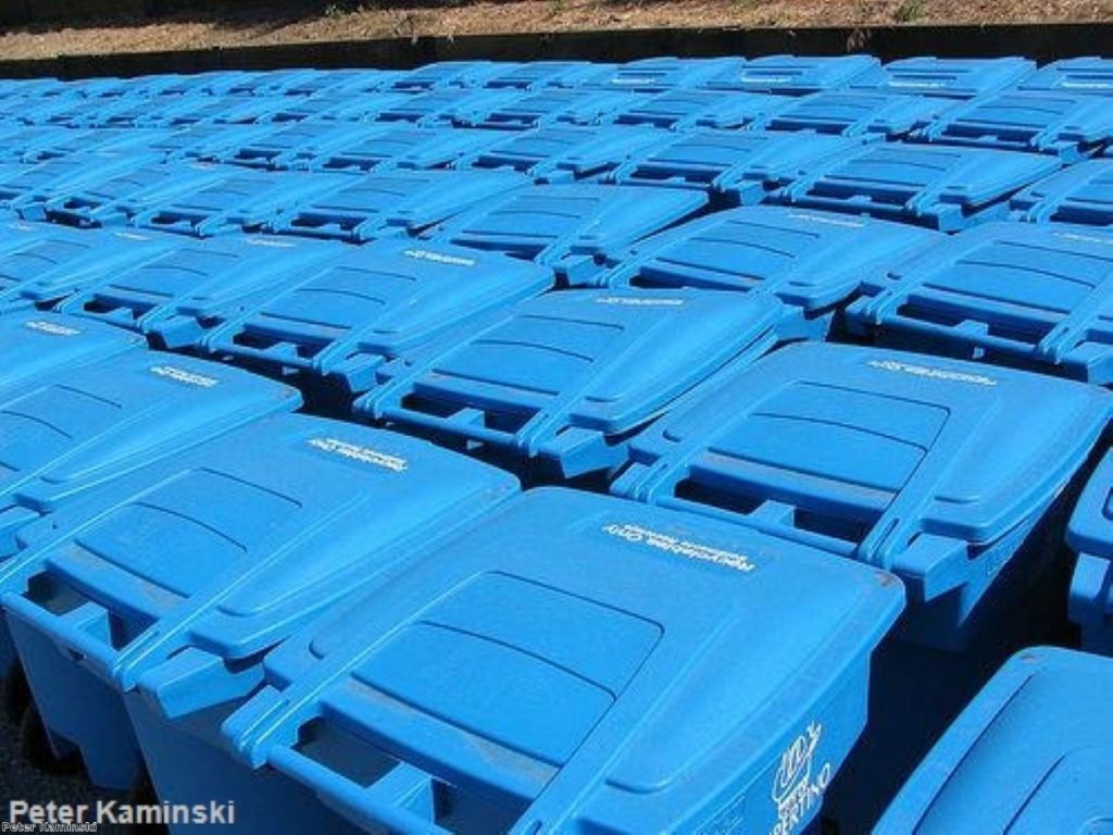 The average UK household sorts its rubbish into four different bins