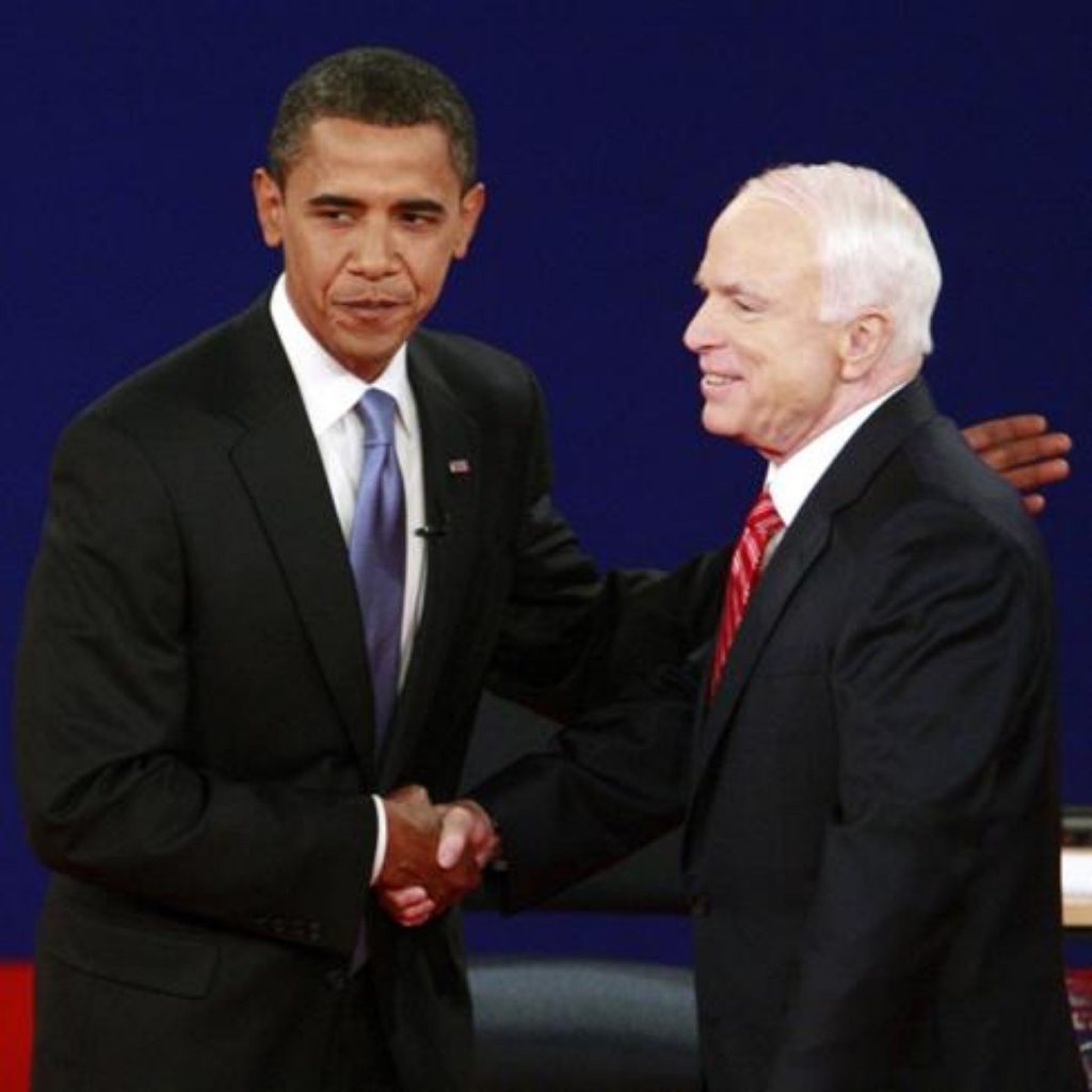 Barack Obama and John McCain in final stages