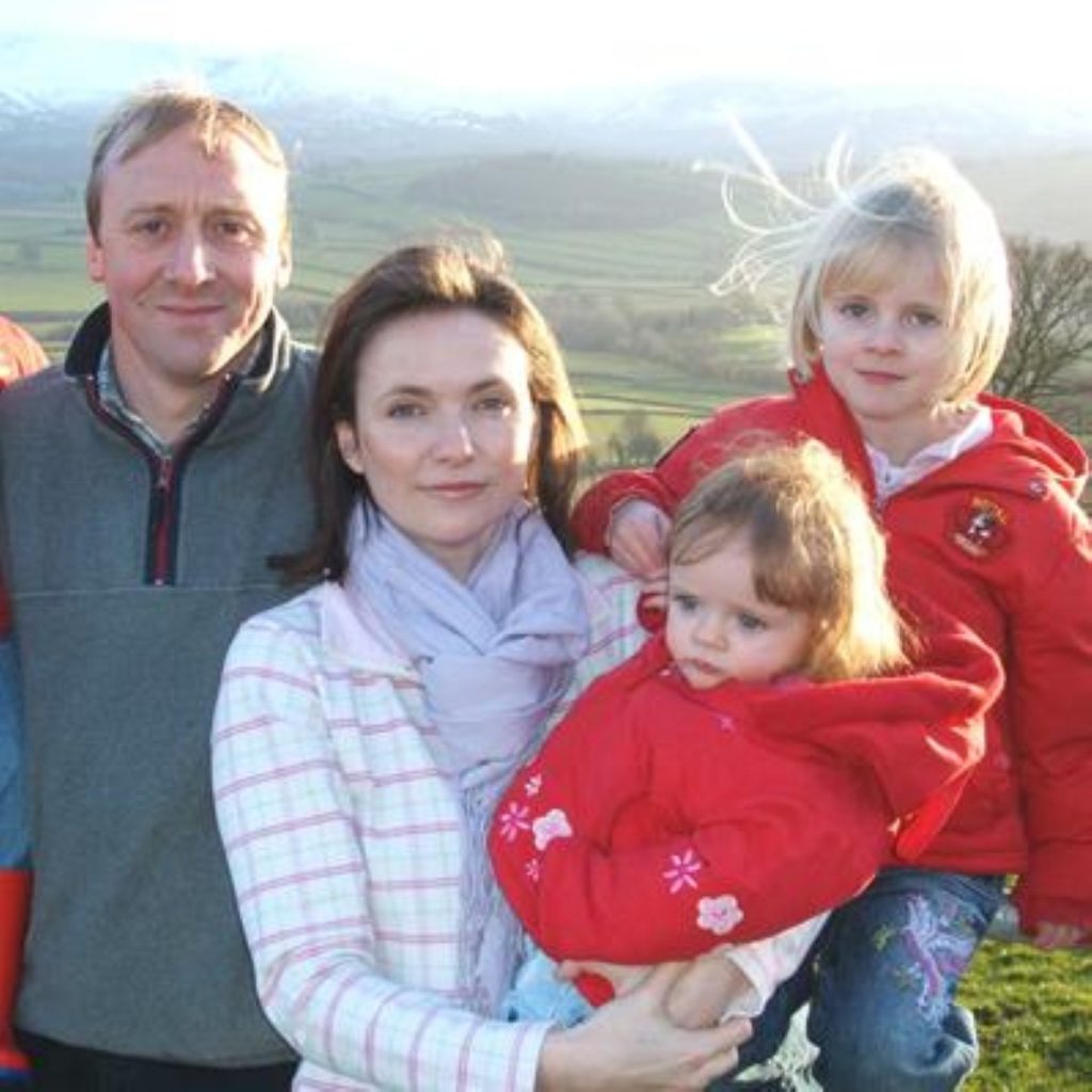 Kirsty Williams with her family