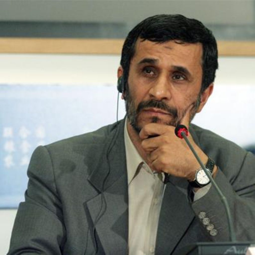 president of Iran, Mahmoud Ahmadinejad
