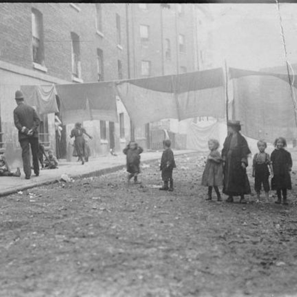 A slum in Victorian London. Is inequality getting as bad as the bad old days?