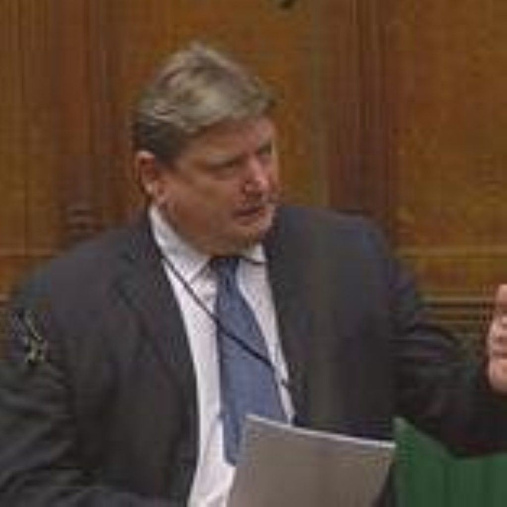 Eric Illsley in the Commons, where he now sits as an independent