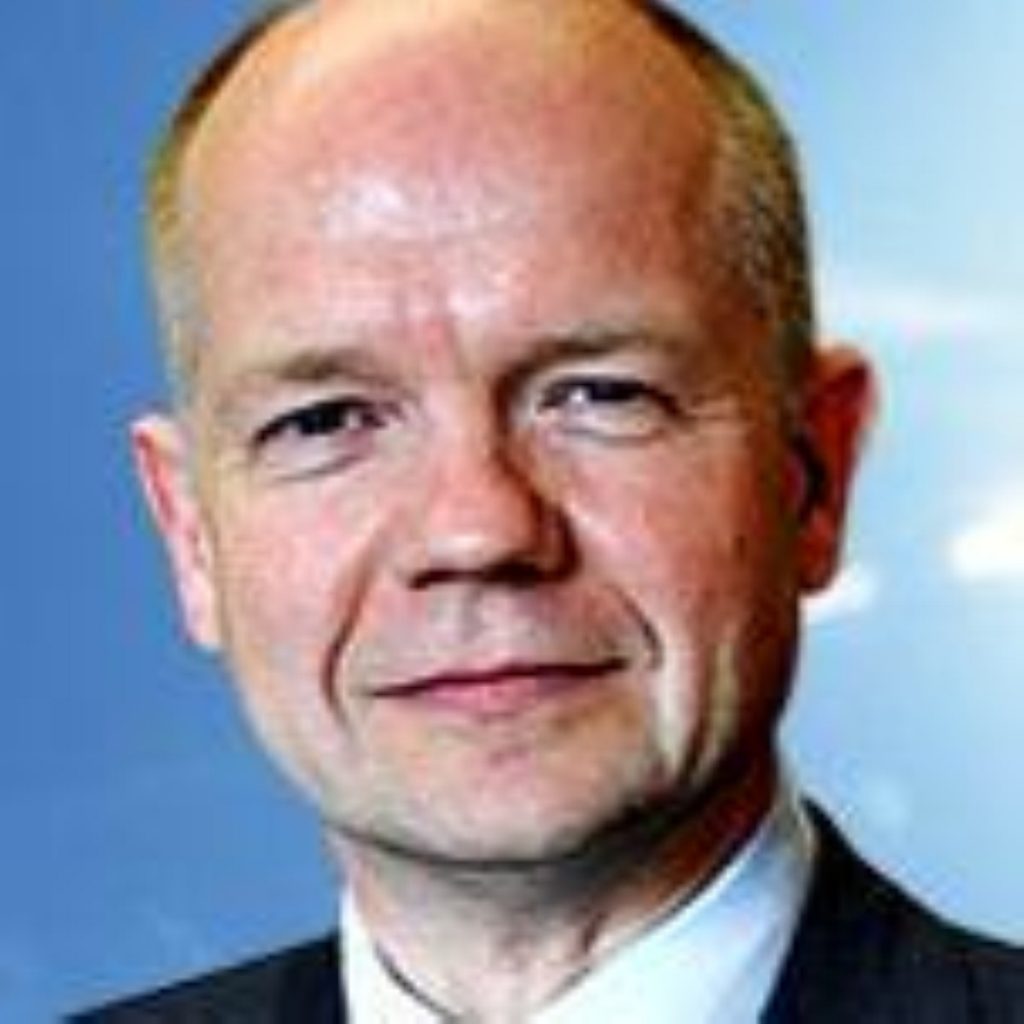 William Hague, shadow foreign secretary