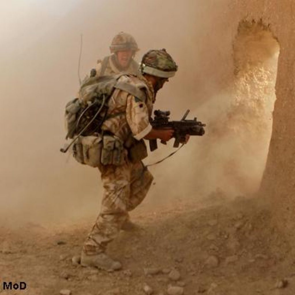 UK trooops in Afghanistan