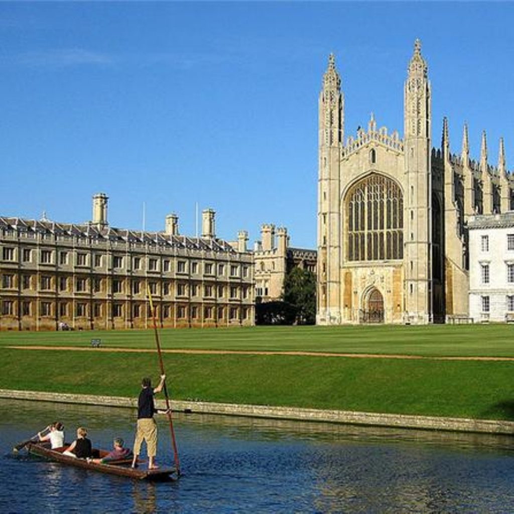 Site of rebellion? Dons from Cambridge, pictured, and Oxford are pushing for a no confidence motion in the govenment