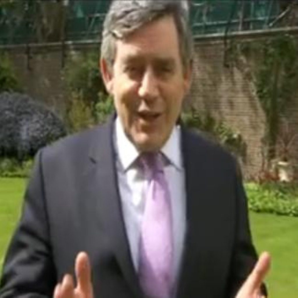 Gordon Brown is back on YouTube