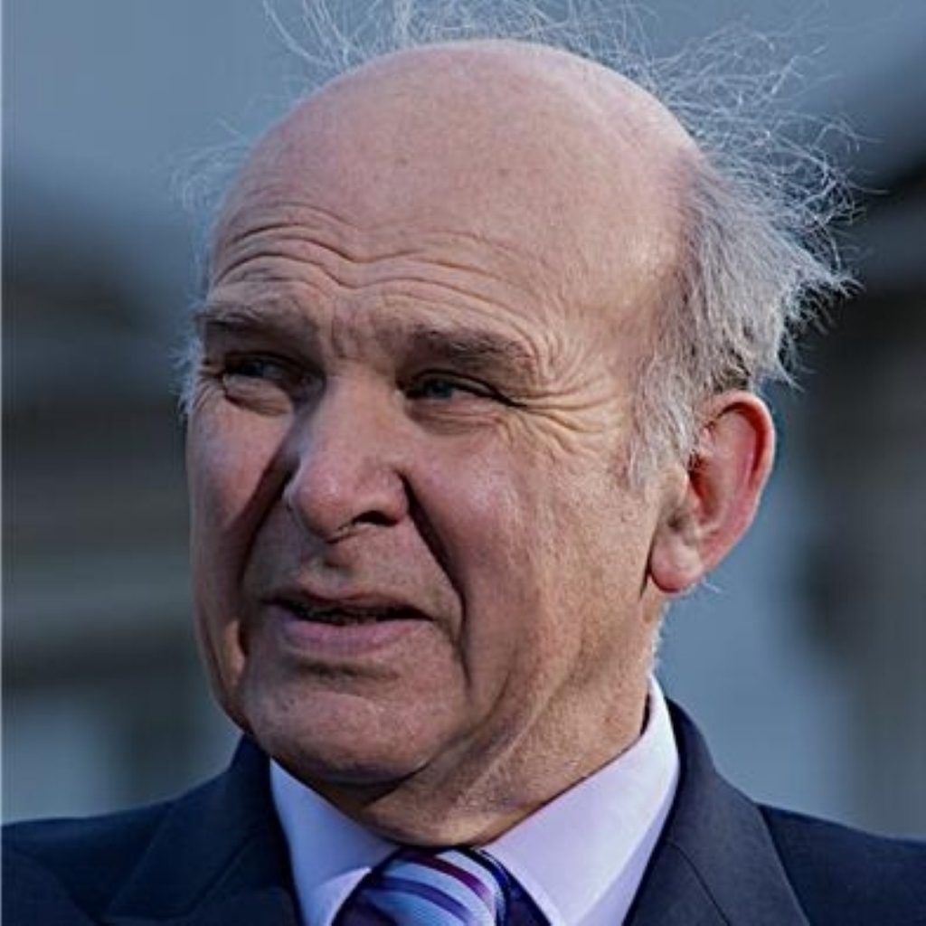 Vince Cable believes the Labour government is to blame for the banking crisis