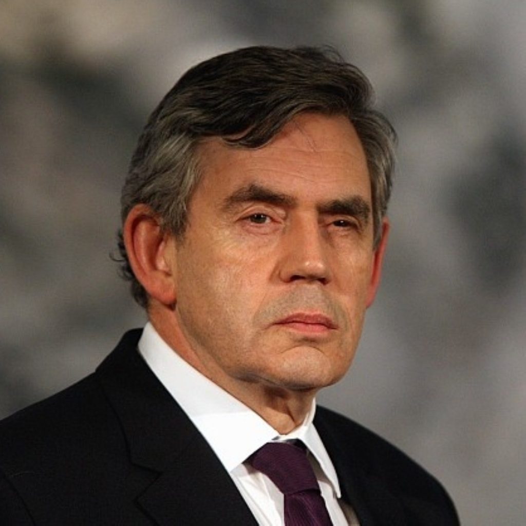Gordon Brown faced MPs today
