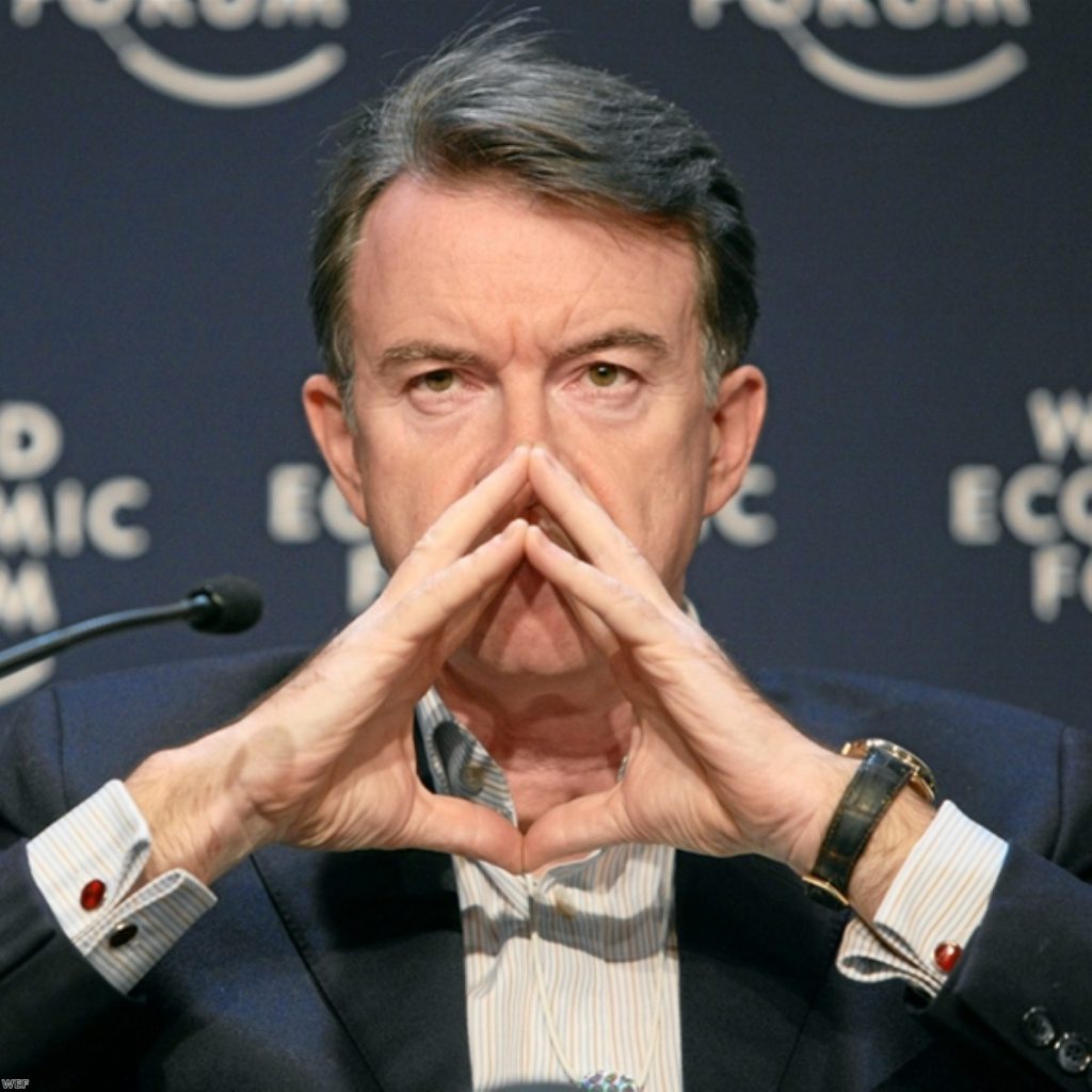 Lord Mandelson was in imperious mood at the Labour press conference this morning