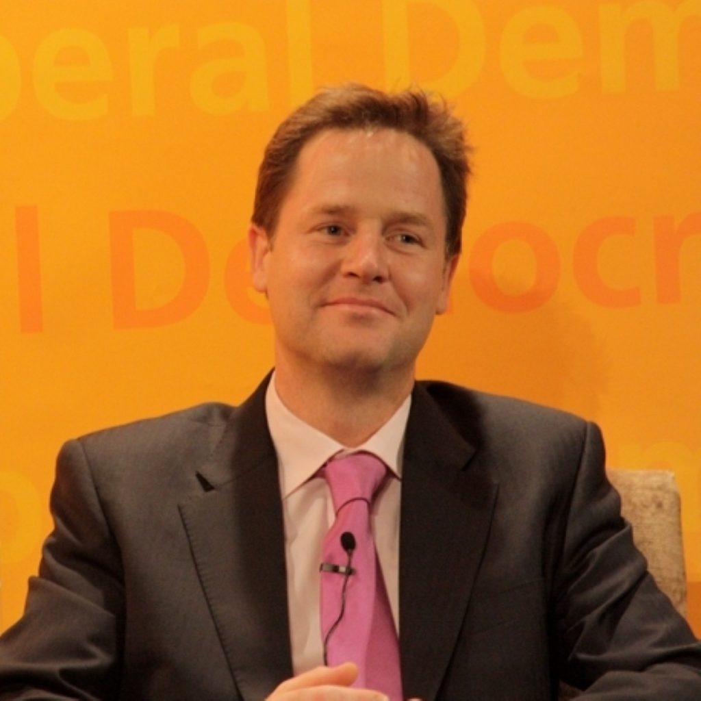 Clegg may not be overly concerned by attacks from a former MP.