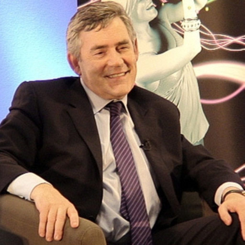 Gordon Brown showing his lighter side