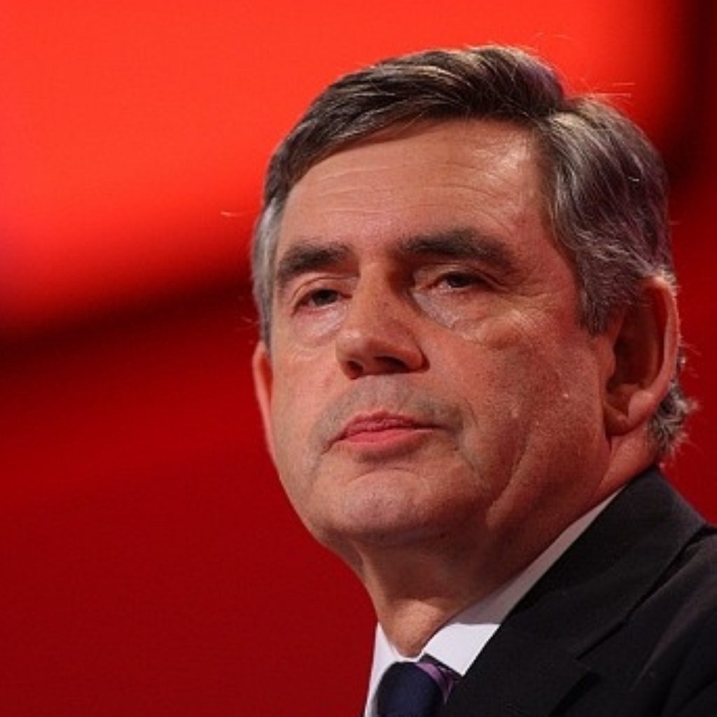 Gordon Brown flew to Northern Ireland today for urgent talks at Stormont with the power-sharing government.