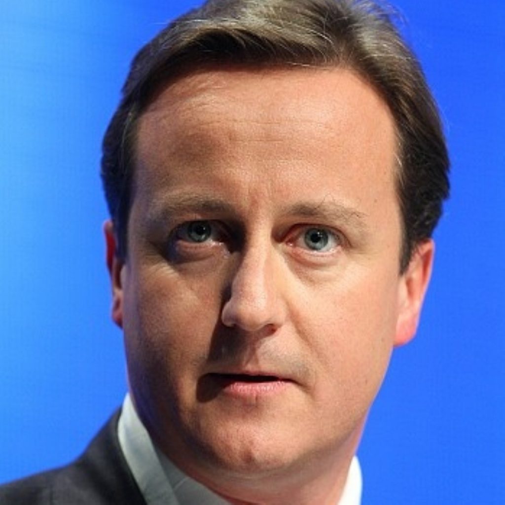 Cameron delivered his last speech to conference before the general election today