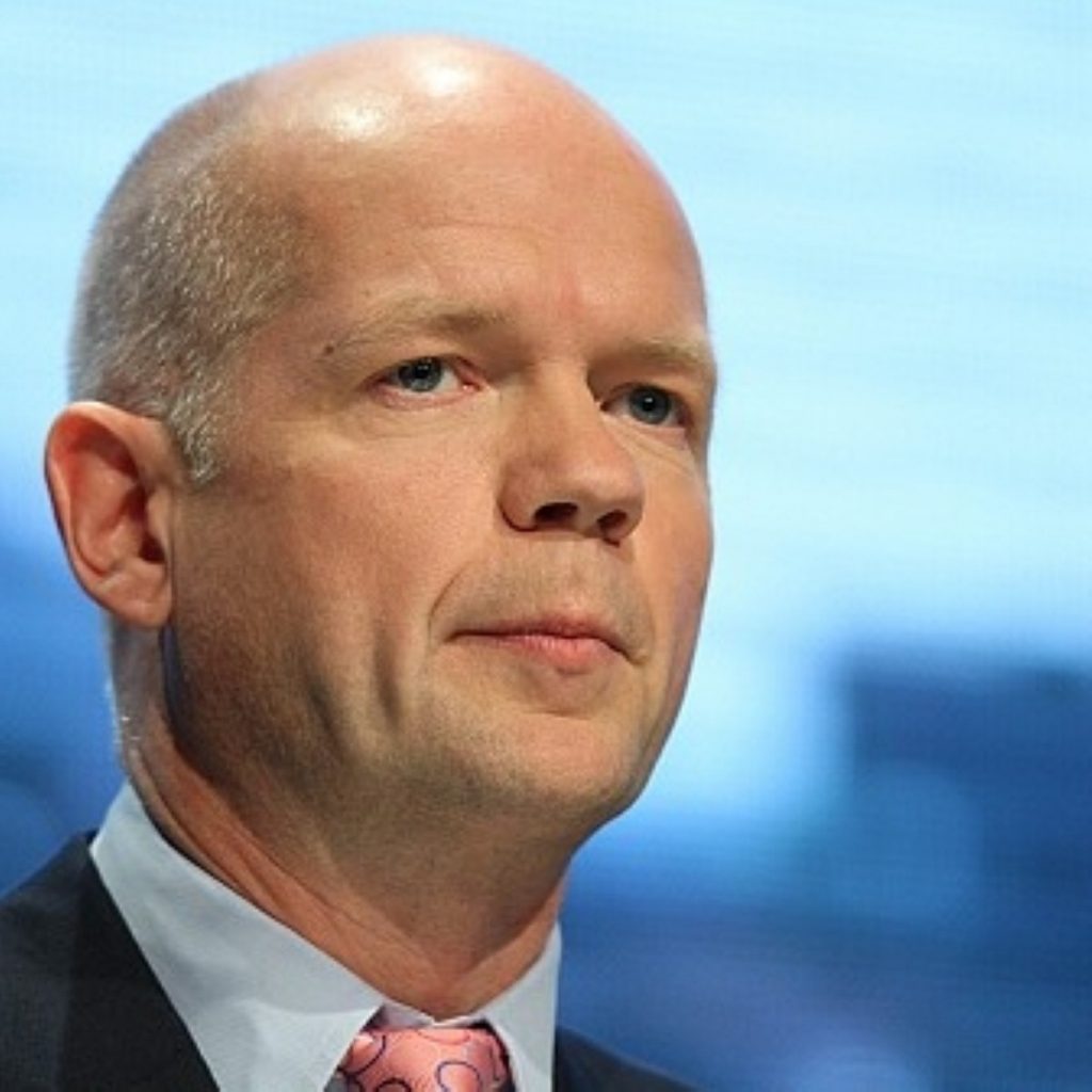 William Hague faces Clinton concern over Europe stance