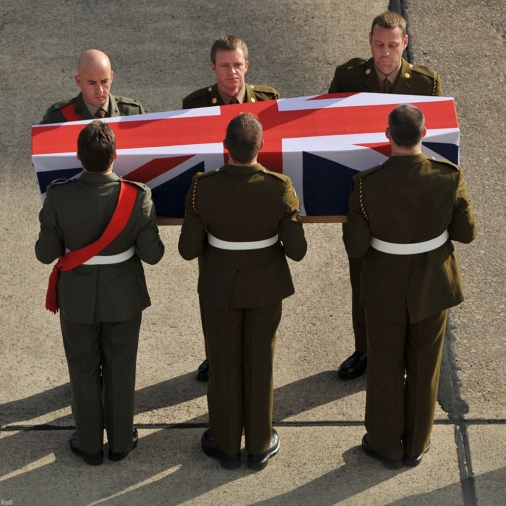 A repatriation ceremony. Campaigners say coronial system is struggling to cope with fallen service personnel numbers