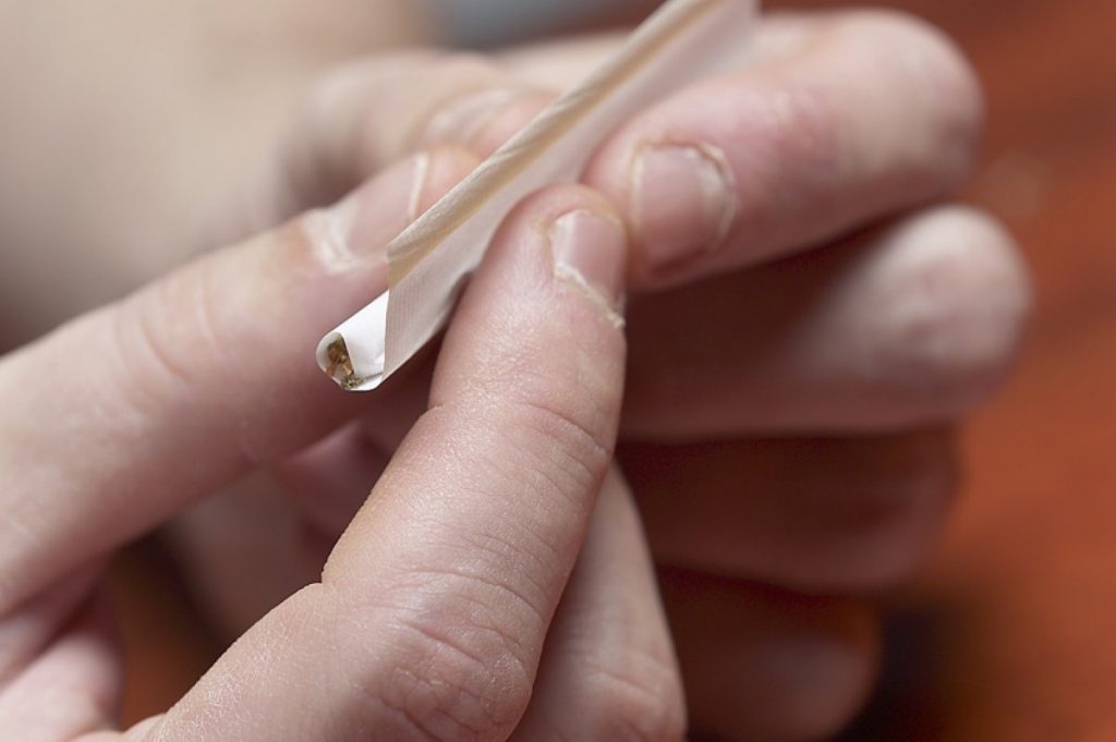 Rolling a joint: It's thought that three million Brits use cannabis regularly