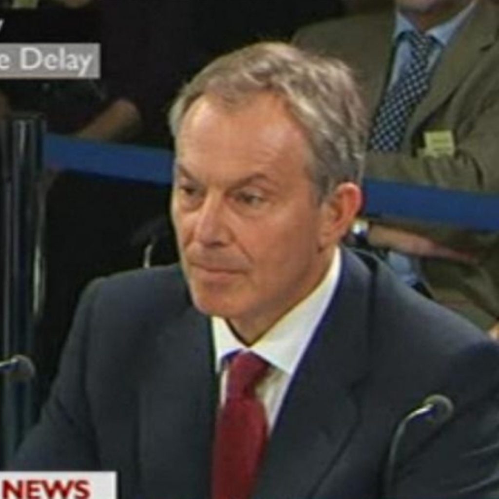 No apologies: Blair was firm and unmoved during his last appearance at the Inquiry.