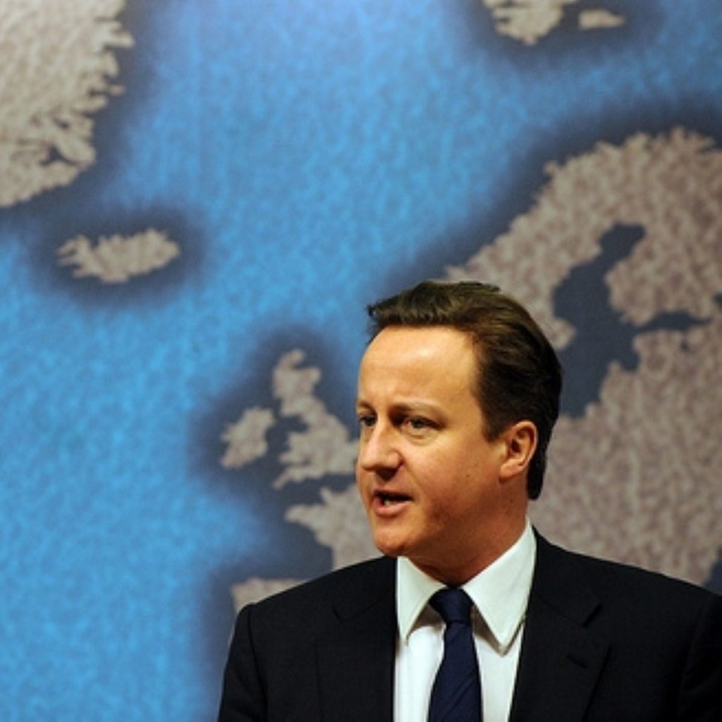 David Cameron has struggled to carve a place on the world stage, IISS says
