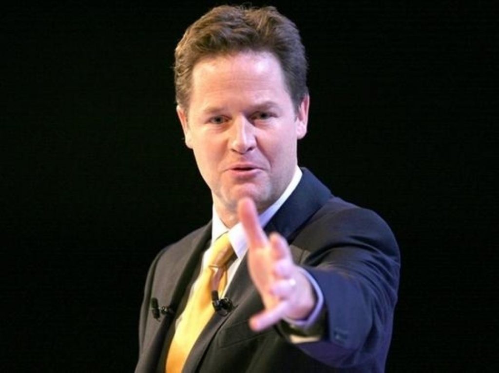 Nick Clegg says Lib Dems will only reach out to parties opposing "economic masochism"