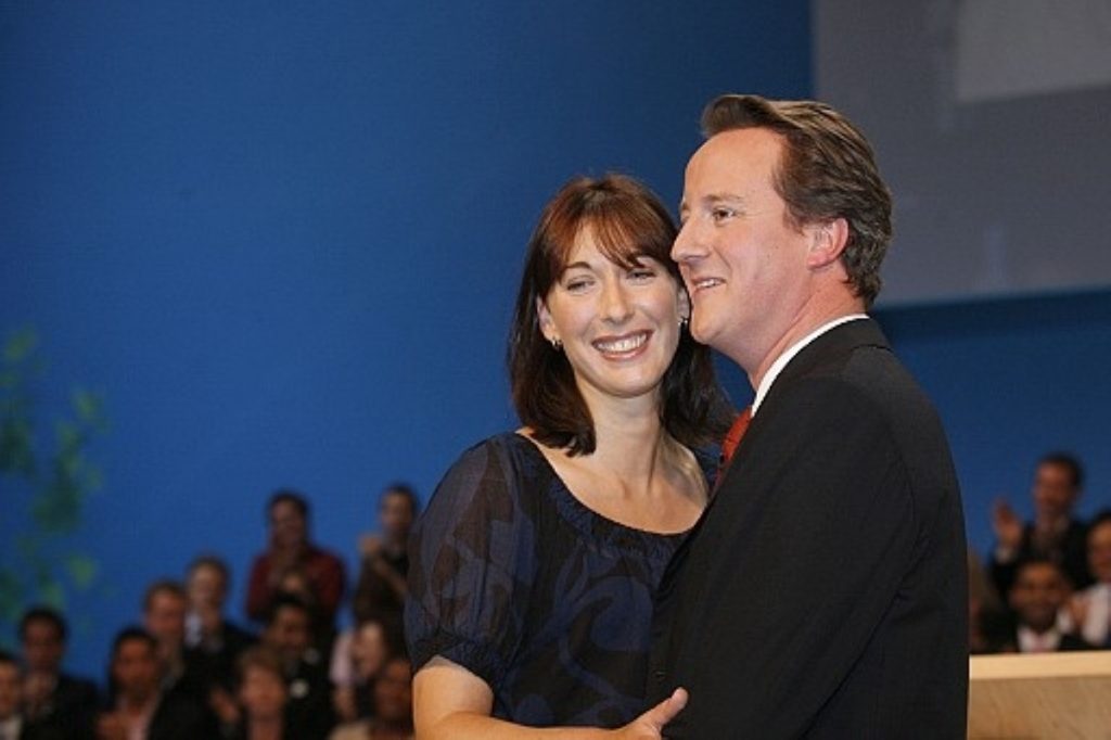 David and Samantha Cameron before the general election. Current reports suggest people accused of phone-hacking may have helped the prime minister get into Downing Street.