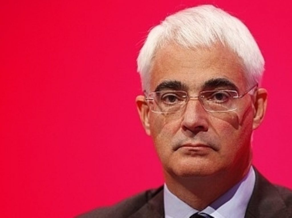 Alistair Darling has acknowledged that the 