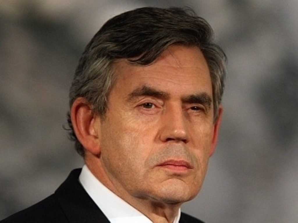 Gordon Brown made his first major speech since leaving office today