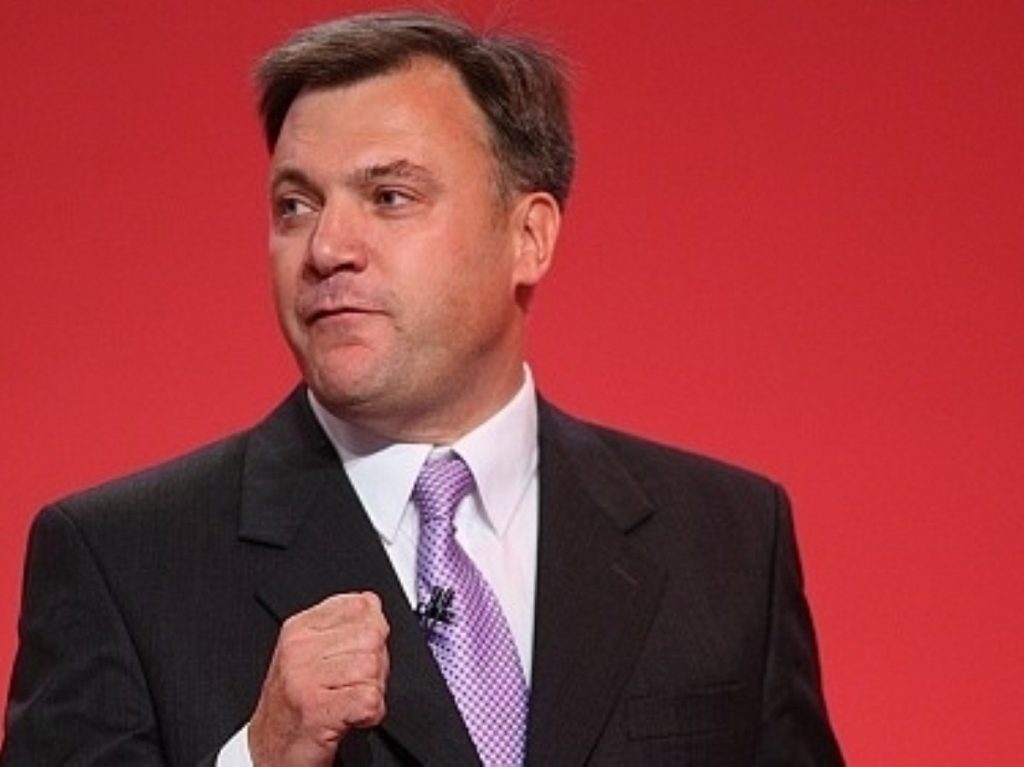 Ed Balls- who threw his hat in Labour leadership ring today