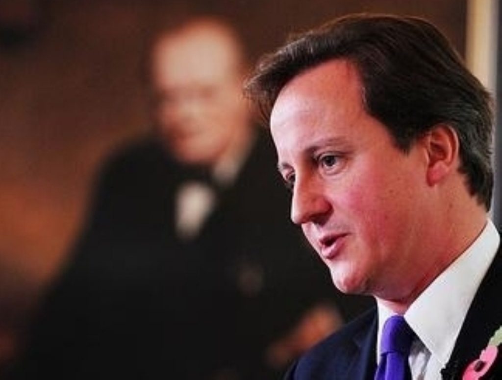 Cameron stopped short of apologising for the  massacre Winston Churchill called 'monstrous'.