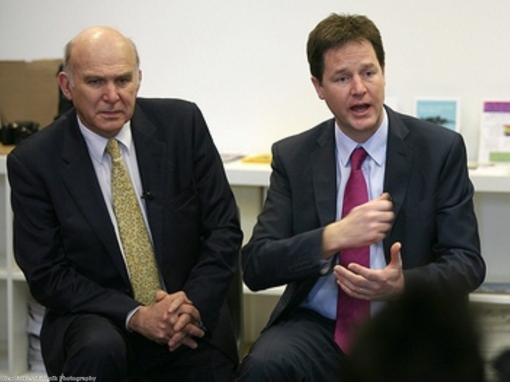Vince Cable and Nick Clegg