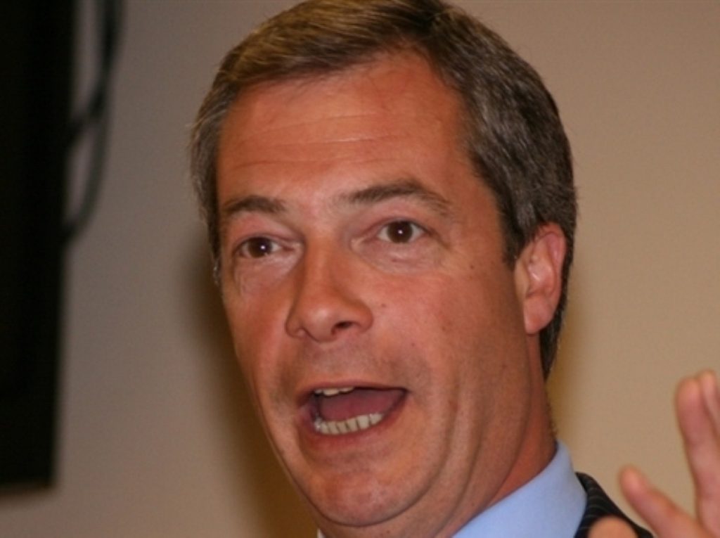 Nigel Farage who is standing against John Bercow