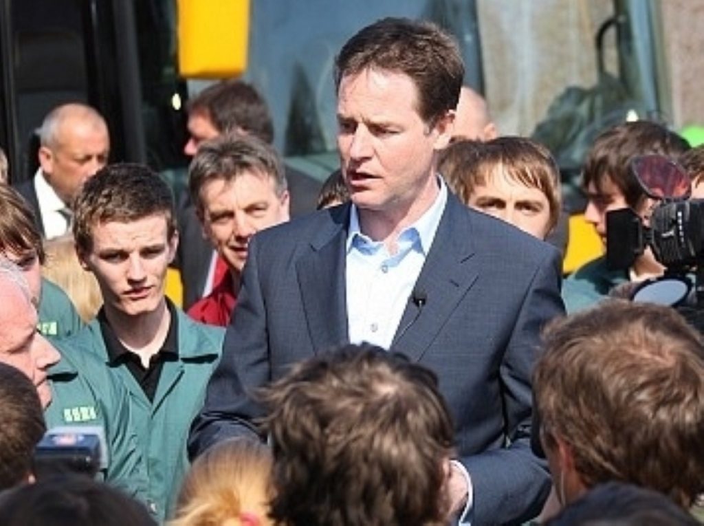 Clegg angry about newspaper stories on donations
